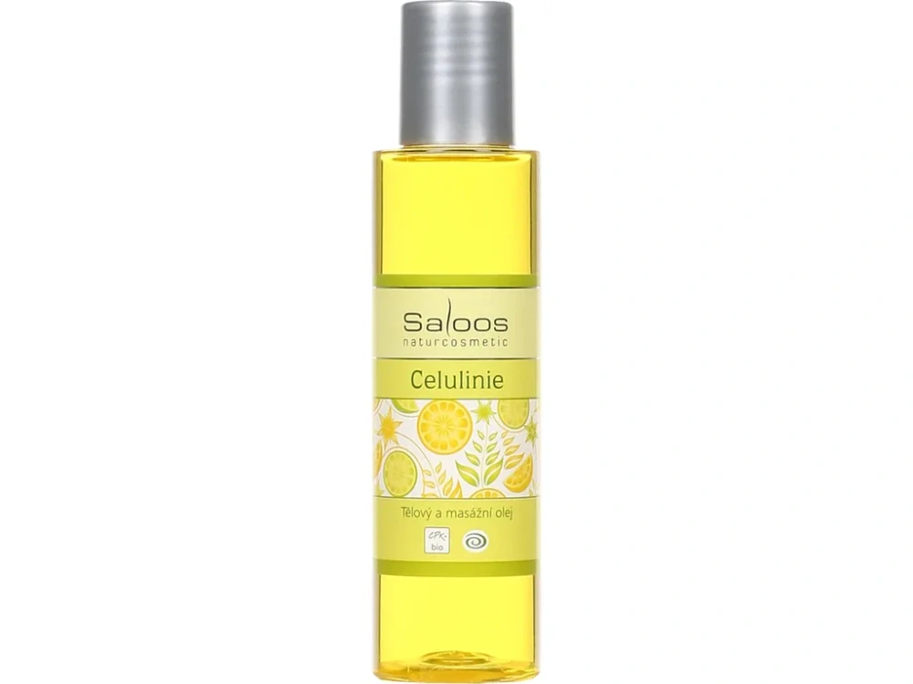 Masážní a tělový olej Saloos Celulinie 125 ml