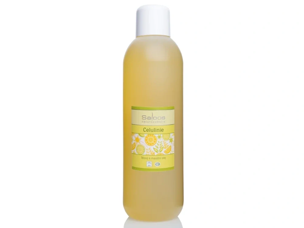 Masážní a tělový olej Saloos Celulinie 1000 ml